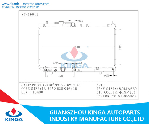 16400-87F41 НА радиаторах колонки на ШАРАДА DAIHATSU 93-98 G213 поставщик