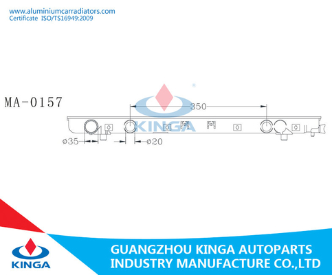 Бак KD-SGL5 MPV2.5D '95-02 радиатора Frendy бонго Mazda пластичный поставщик