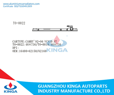 бак TOYOTA CAMRY 1992-1996 VCV10 радиатора 16400-62150/16400-62160 верхний поставщик