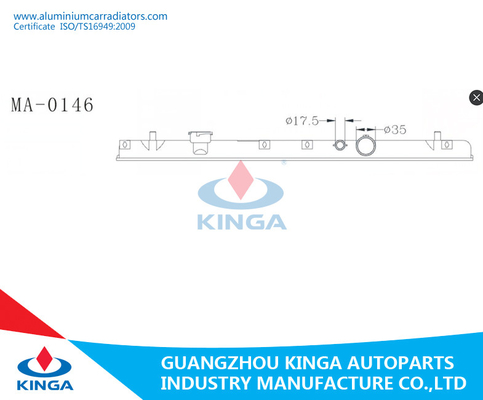Бонго Frendy/представление бака стороны радиатора KD-SGL5/MPV2.5D '95-02 Mazda хорошее поставщик