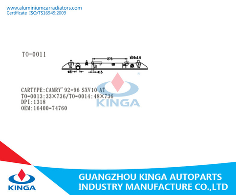 Таможня CAMRY 92-94 SV40 НА OEM 16400-7A140 бака радиатора пластичном поставщик