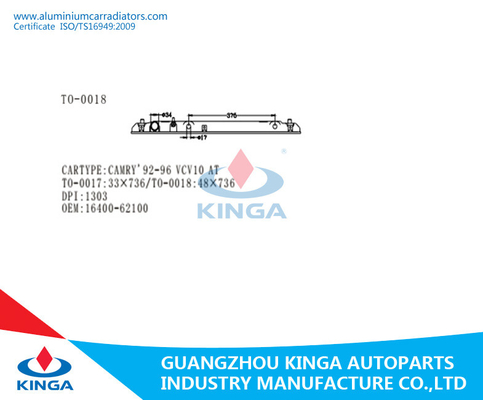 CAMRY 92-96 VCV10 НА баке OEM 16400-62100 бака радиатора пластичное нижнем поставщик