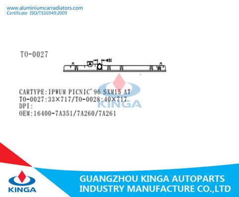 IPWUM PICNIC'96- SXM15 НА OEM 16400-7A351/7A260/7A261 бака радиатора пластичном поставщик