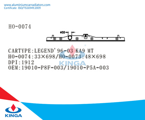 Танк радиатора верхний для ОЭМ 19010-П8Ф-003/19010-П5А-003 МТ КА9 СКАЗАНИЯ 96-03 поставщик