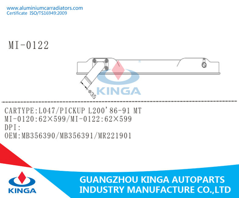 Мицубиси Л047/замена МБ356390 танка радиатора приемистости Л200'86-91 пластиковая поставщик