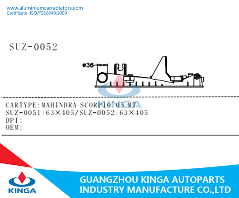 Автоматический танк стороны радиатора системы обдува двигателя для СКОРПИО АР-1022 2005 МАХИНДРА поставщик